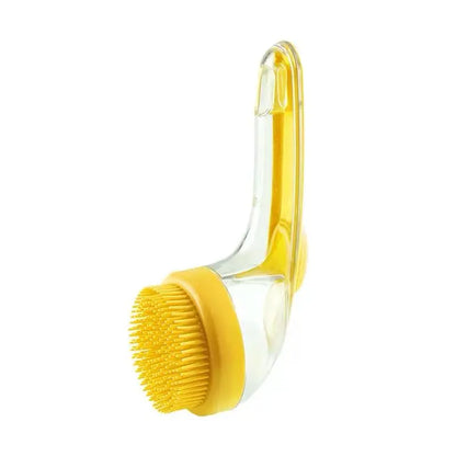 2026 Enhanced 2-in-1 Pet Bath Brush with Soap Dispenser, Soft Silicone Grooming and Shedding Comb for Dogs and Cats, Gentle Massage Scrubber for Effortless Bathing and Improved Coat Cleanliness